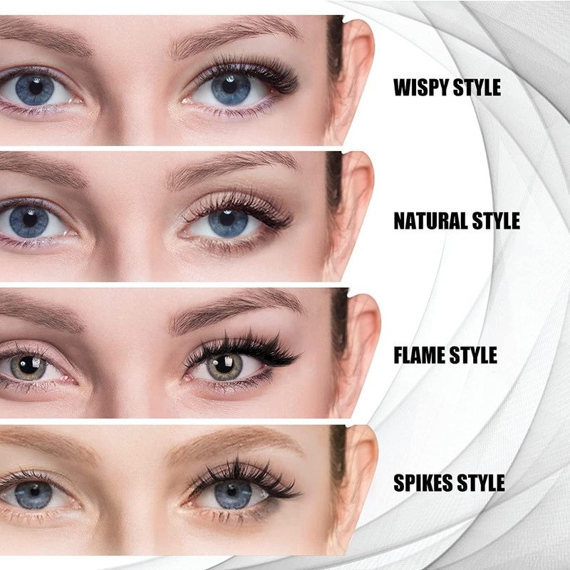 Fenshine Cluster Lashes Individual Lashes Wide Stem C/D Curl 9-15