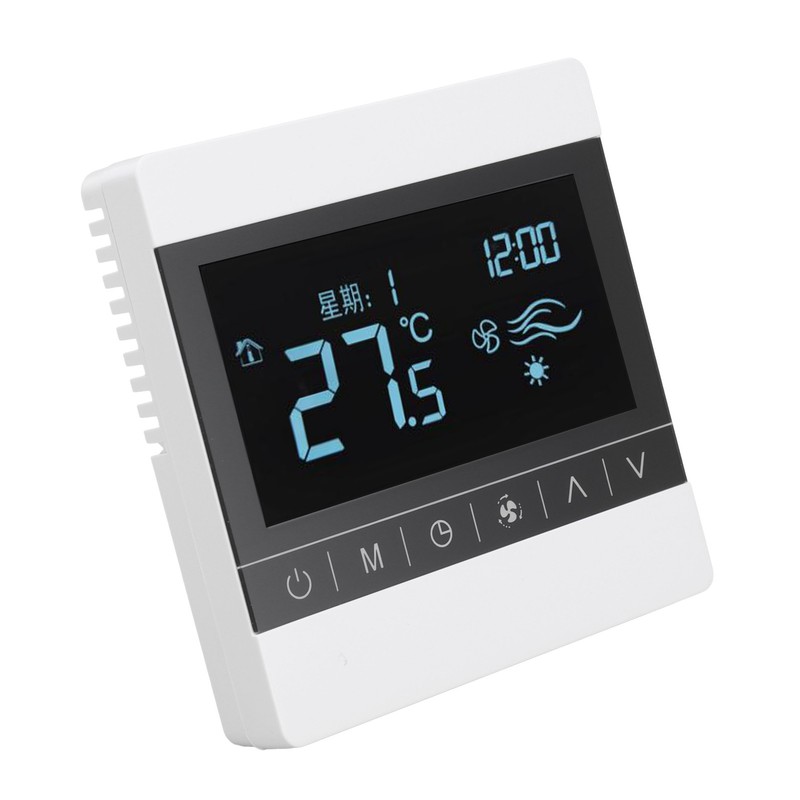 AC220V Touch Screen Thermostat WallHanging Stove Temperature Controller for Water/Floor