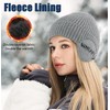 Wmcaps Knit Beanie for Men with Earflaps, Fleece Lined Wooly