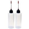Liberty Products 2-4oz Plastic Squeeze Bottles with 1.5 inch Stainless