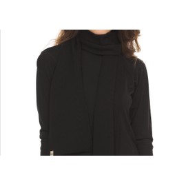 Minus33 - Bufanda de punto para uso diario, 100% lana merina, bufanda de invierno, bufandas de peso medio para mujeres y hombres, Negro, Talla única