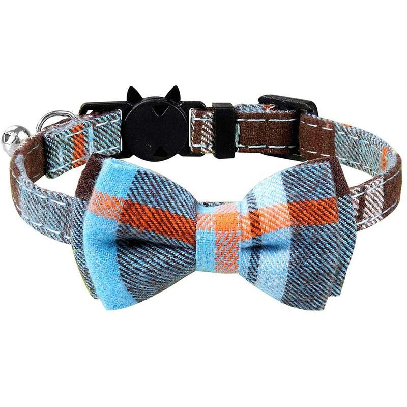 Cat Collar with Bell and Bow Tie, Quick Release Safety