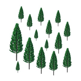 TPZORJX Model Building Trees, Pack of 15 Miniature Decoration, Model Trees, Trees, Landscape, Diorama Trees, Architecture Trees, for DIY Landscape, Mini Landscaping, Decorative Trees, Miniature Trees,