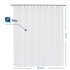 Wide Fabric Shower Curtain Waffle Weave 96 Width by 72