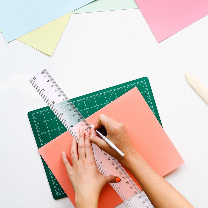 4 Pack 30cm Ruler Multipack Clear Ruler Plastic Rulers 12