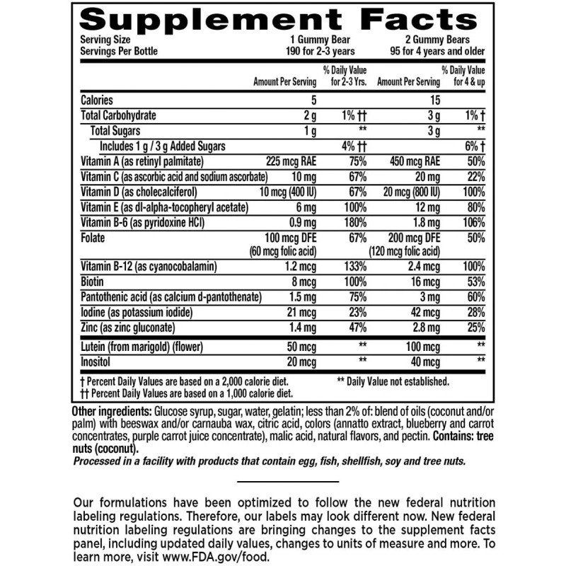 Multivitaminico Lil Critters 190 Gomitas