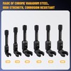 YISINIUTUO 6 Pieces Flex-Head Crows Foot Line Wrench Set 3/8"