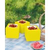 Bakepacker 36pcs 6x6x5 Inches Cake Boxes with Window 18-Packs Yellow