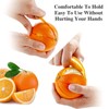 AWAVM 1PC Plastic Orange Peeler, Long-Handle Orange Peeler Tool Orange