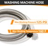 10-Pack HeSun 5 Ft Washing Machine Hose, 3/4" FHT Stainless