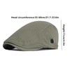 DIYDECAL Cotton Newsboy Flat Caps for Men, Womens Cabbie Driving