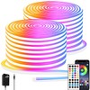 segrass 100Ft Led Rope Lights, Flexible Neon Lights Control with