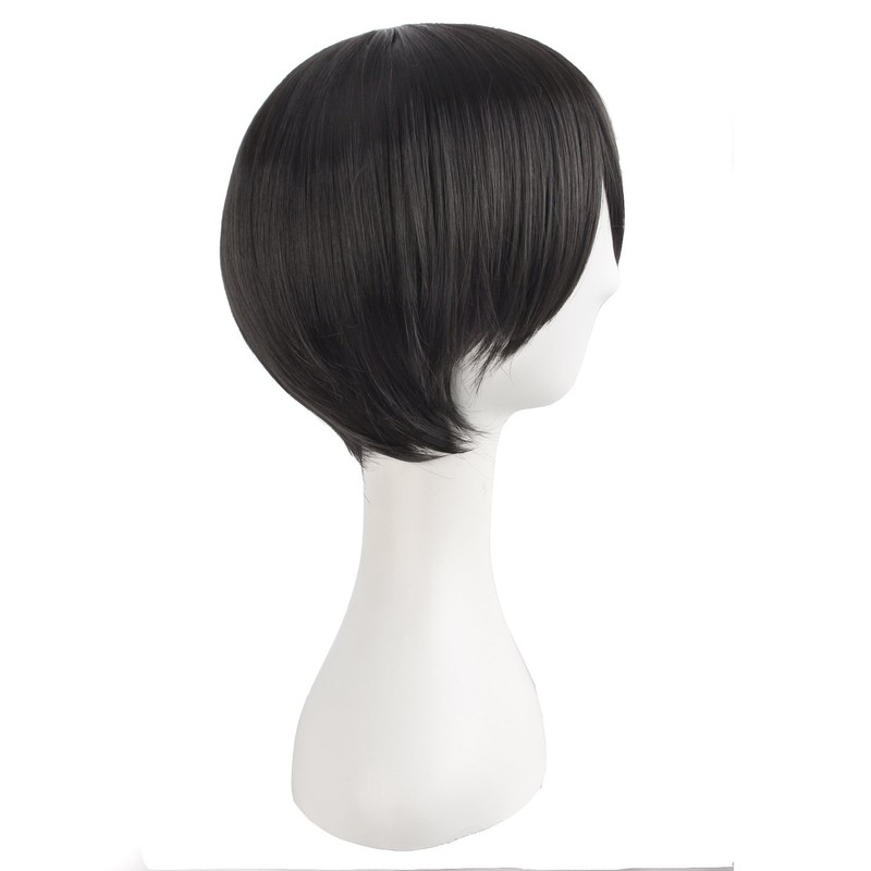 MapofBeauty 20"/50cm Double Tail Straight Hair Cosplay Wigs(Black)