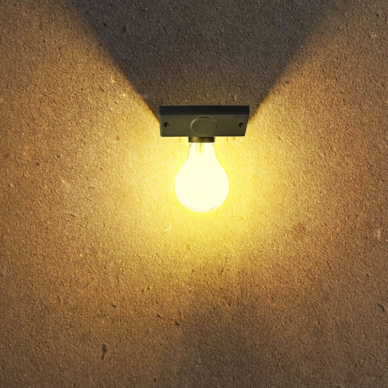 Solar Bulb Lamp Waterproof Decorative LED Shed Tungsten Bulb Wall