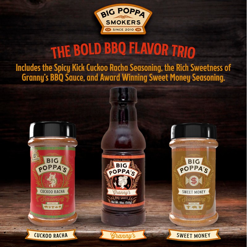 Spice & Sauce Celebration Set: Cuckoo Racha, Granny's BBQ Sauce