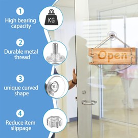 Pack of 12 Suction Cups with Thread and Knurled Nut, PVC Suction Cups, Diameter 25 mm, Versatile Suction Cups, Transparent Suction Cups No Drilling, for Windows, Car, Decoration, Hanging