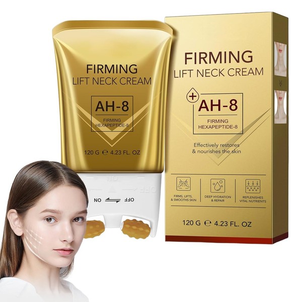 Ah-8 Firming Neck Cream with Roller, Neck Creams for Tightening