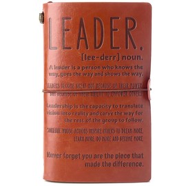Eterfordista Leader Gifts Thank You Gifts for Leader Boss Mentor Supervisor PM Retirement Leaving Coworker Farewell Bosses Day Promotion Celebration Birthday Gift Leaders Definition Leather Planners