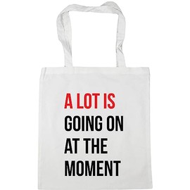 Hippowarehouse A lot is going on at the moment Tote Shopping Gym Beach Bag 42cm x38cm, 10 litres