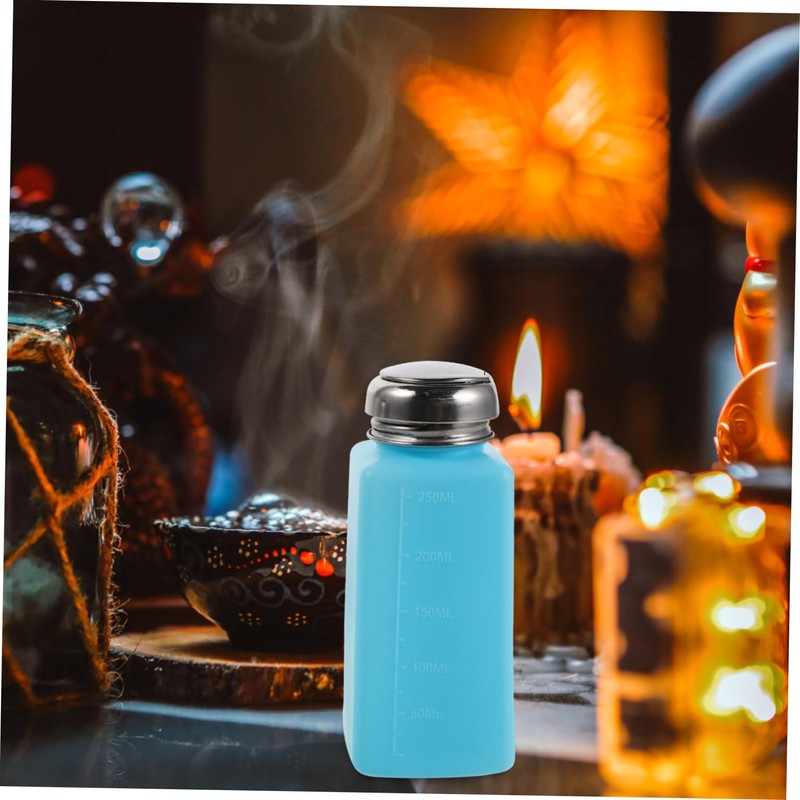 Mobestech 2pcs Press Down Static Alcohol Pump Bottles Refillable Empty
