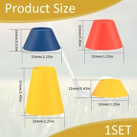 AONAYO Golf Tees,4pcs Golf Tee,Golf Tees Kunststoff,Winter Golf Tees Gummi,Kunststoff Golf Tees Mit Verschiedenen Höhen Und Mehrfarbig,Für Frostige Tage Für Praxis Driving Range Mat