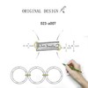 Fenthring Interlocked Stackable Rings for Women Just Breathe Ring for