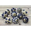 ARTISNO Blue & White Ceramic Knobs Kitchen Cabinet Drawer Knobs