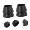 Gatuida 4pcs Reinforced Round Steel Axe Wedges for Carpentry Polished