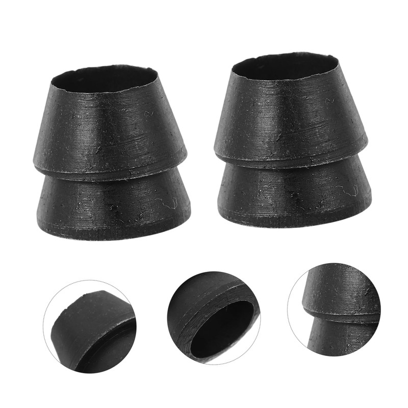 Gatuida 4pcs Reinforced Round Steel Axe Wedges for Carpentry Polished