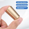 PATIKIL Solid Brass Stopper, 1" Brass Tube Stoppers Tapered Shaped