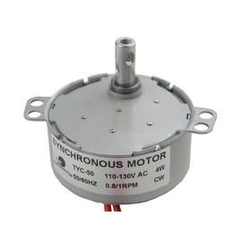 CHANCS TYC-50 Low Speed Small Synchronous Electric Motor 110V AC 0.8/1 RPM CW for Hand-Made