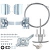 Ceoighe Universal Garage Door Lock Kit with Spring Latch and