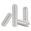 M8-1.25 x 45mm Hex Socket Set Grub Screws,Headless Cup Point,Flat