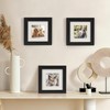 TOFOREVO 6x6 Picture Frames Set of 6 Black Wood Grain