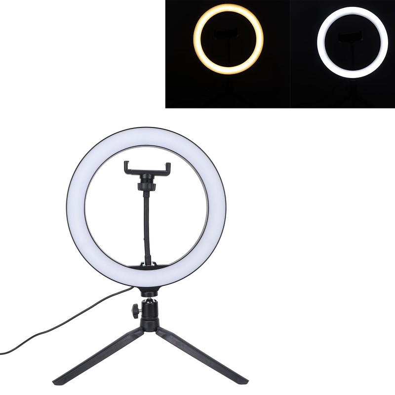 10 Inch Circle Fill Light Bright Dimmable LED Cellphone Round