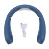 Bladeless Neck Fan USB Charging LED Digital Display 3 Speeds
