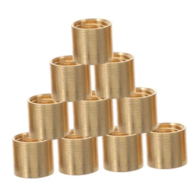 SUPVOX Billiards Replacement Ferrules 10pcs Brass Stick Tube Ferrule Pool Necessities