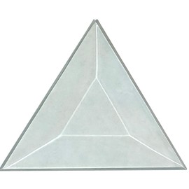 Rainbow Art Glass 3" Clear Triangle Glass Bevel - 10 Pack - Stained Glass Supplies - BVT33