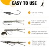 Dovesun 5PCS 3/0 3/4OZ Texas Rigs for Bass Fishing Ready