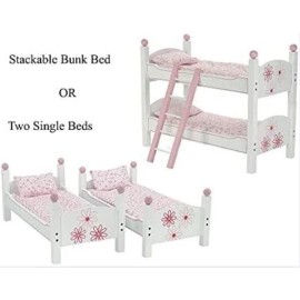 Emily Rose *BRAND NEW* Emily Rose Stackable White Bunk Bed w/Ladder American Girl Doll