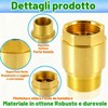 CDDCWZ Valvola di ritegno in ottone da 1 pollice, valvola