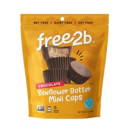 Free 2b Chocolate Sun Cups Minis, Gluten-Free, Dairy-Free, Nut-Free and Soy-Free - 4.2 Oz (Pack of 6)