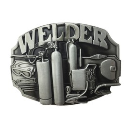LAXPICOL Native American Welding Torch Industry Welder Tool Pewter New Belt Buckle For Men