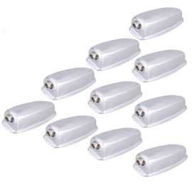 53x24x22mm Drum Claw Hook 10pcs Iron Oval Shape Drum Claw Hook for Bass Drums & Snare Drum (silver)