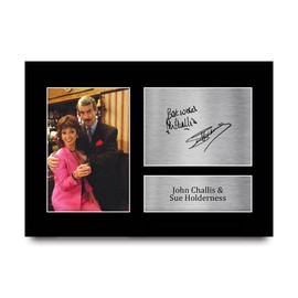 HWC Trading A4 John Challis & Sue Holderness Only Fools & Horses Boycie, Marlene Gifts Printed Signed Autograph Picture for TV Show Fans