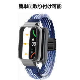 For OPPO Band 2 Dedicated Band, Integrated Protective Frame, Magnetic Suction Clasp, Breathable Nylon Band, Sports Band, Belt, Easy Installation, Nylon, No Gemstone