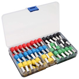 XFFCSEC 70PCS 4 Gauge Ferrule Connectors - Insulated End Terminals for Car Amplifier Power-Cable Terminals Clean Install and Better Connection (Black+Red)