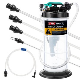 1.4 Gallon/5.3 L Manual Pneumatic Fluid Extractor, Automotive Oil Extractor Pump Oil Vacuum Changer with 5 Pcs Brake Bleeding Hose for Car, SUVs, Truck, Yachts