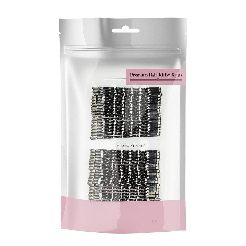 BasicSense 36 PCS Premium Strong Metal Kirby Grips Bobby Spiral