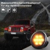 LX-LIGHT Turn Signal Lights Smoke Amber LED for Jeep Wrangler